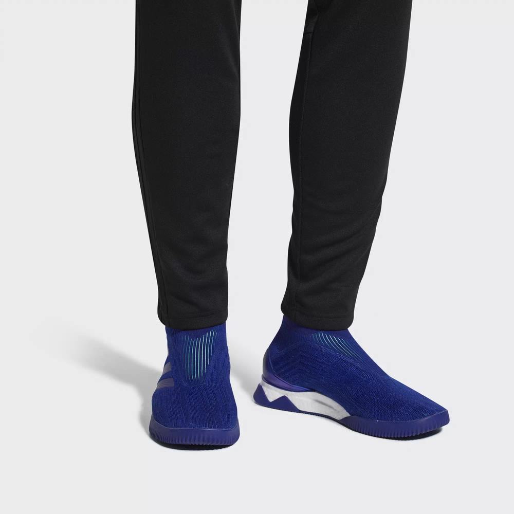 Adidas Predator Tango 18+ Tenis De Futbol Azules Para Hombre (MX-77740)